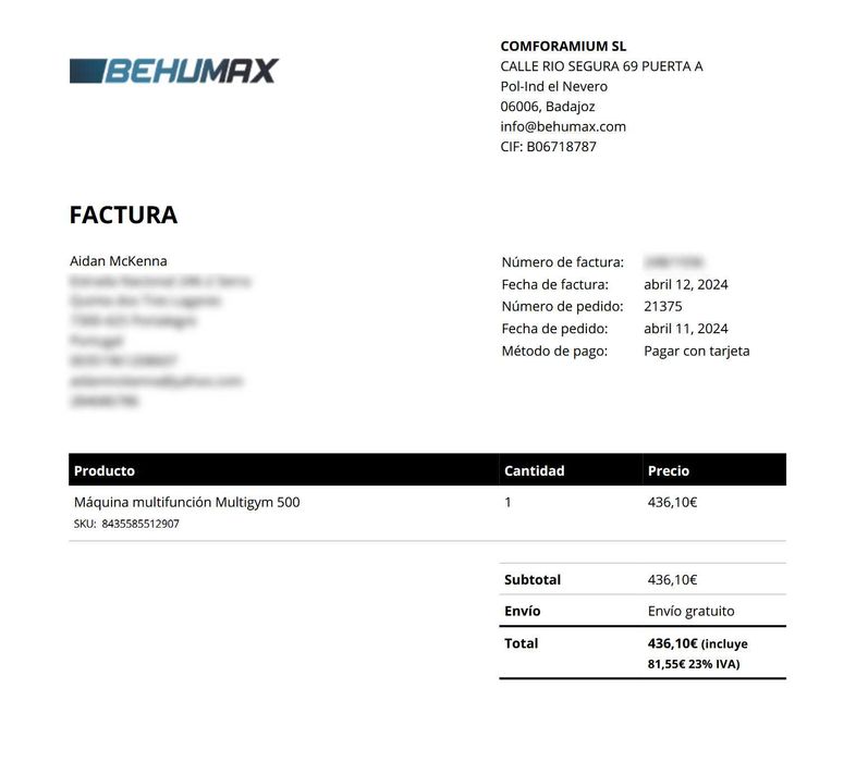 Behumax Multigym 500