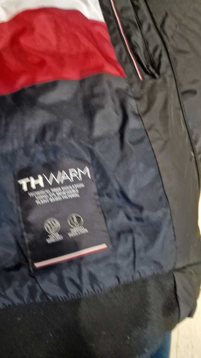 Kurtka bomber, Tommy Hilfiger Czarna Regular Fit | używana