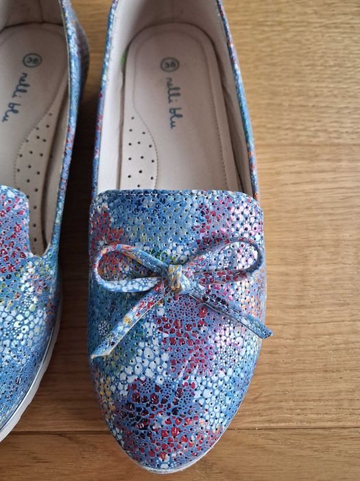 Baleriny dziewczęce Nelli blue, rozm.36