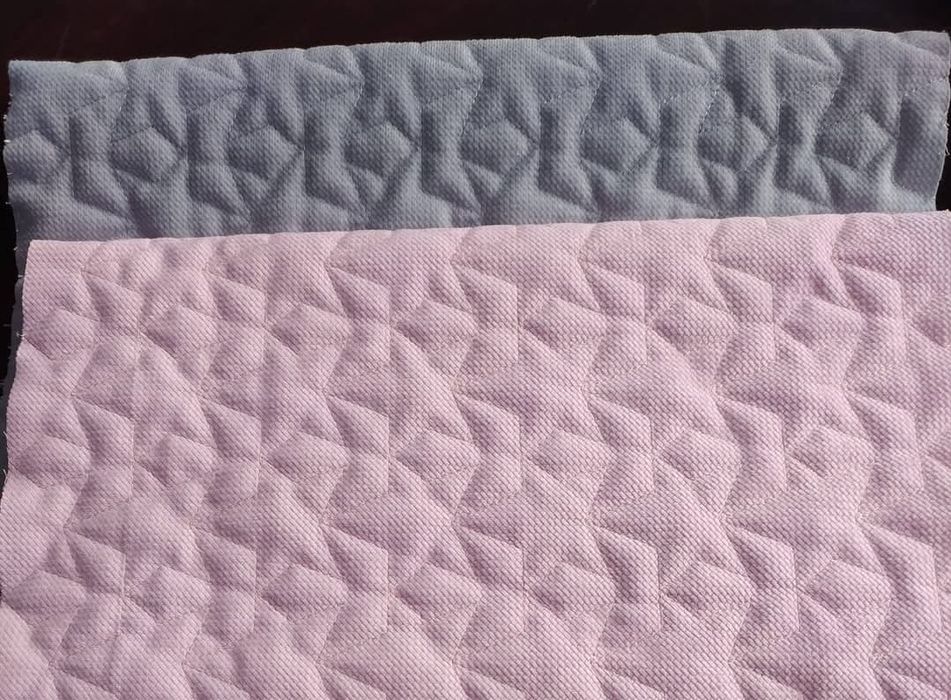 Tkanina velvet pikowany