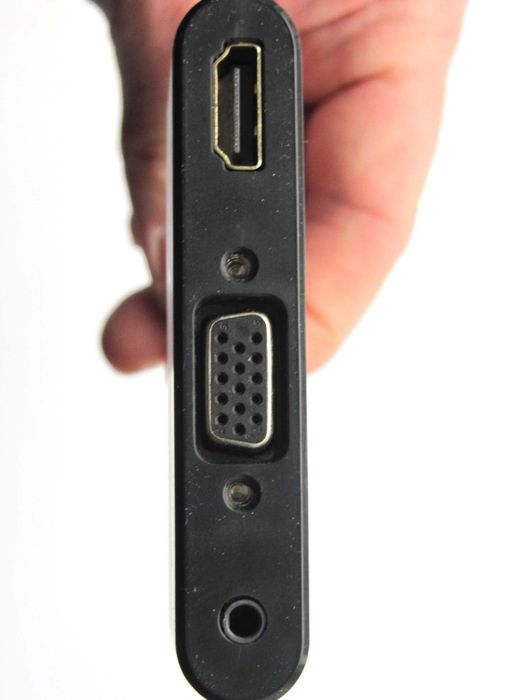 Хаб USB type-C 4 в 1 HDMI VGA USB 3.0 и mini jack адаптер переходник