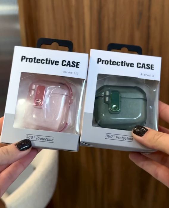 Чохол AirPods 1 2 3 4 Pro чехол прозорий з карабінами аірподс аирподс