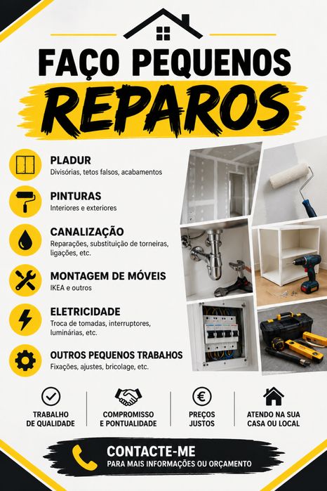 Faco pequenos trabalhos