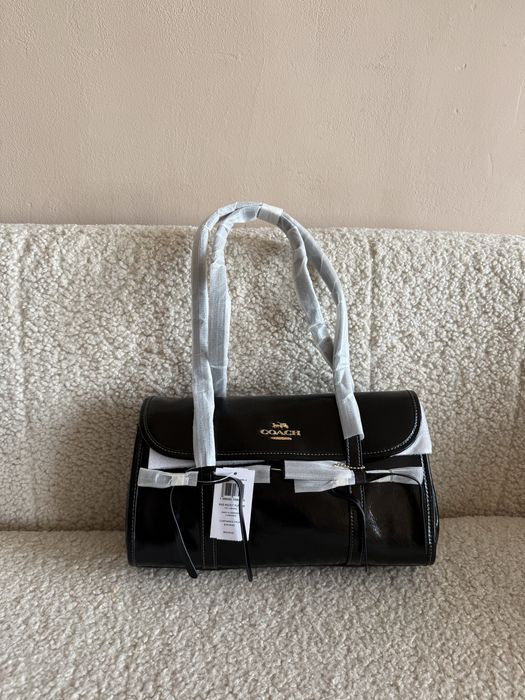 Сумка жіноча Coach Bridget Flap Shoulder Bag With Bows шкіряна