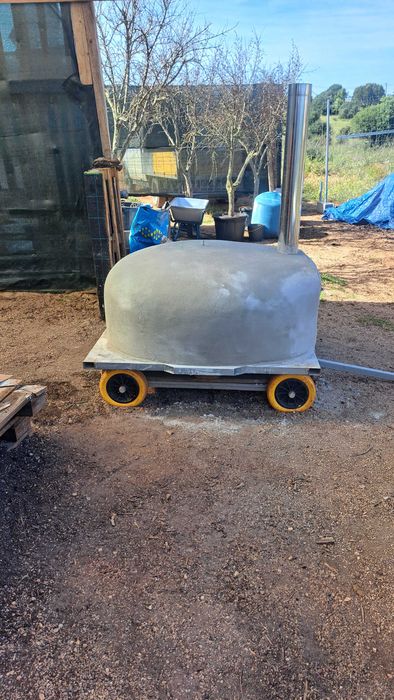 Forno de Pizza Novo - Pizza / Cooking Oven 100cm cooking area dual fuel ( Wood /  Gas )