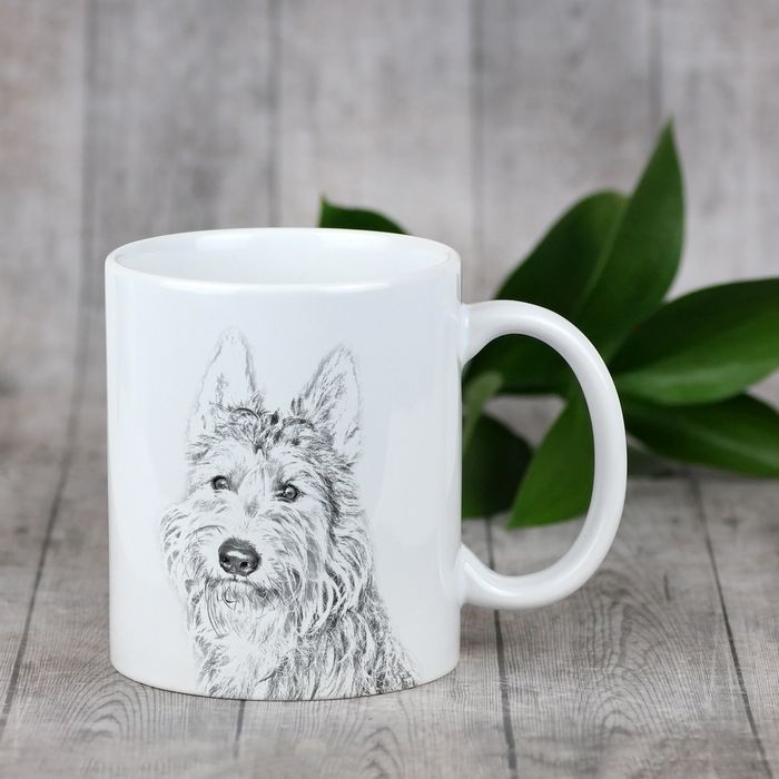 Owczarek pikardyjski kubek z psem good morning Art-Dog