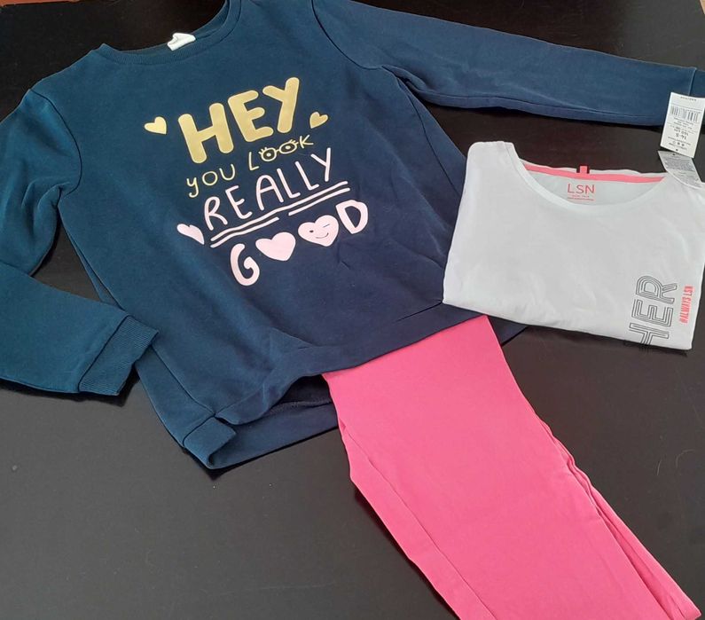 Sweat, Legging, T-shirt, colete