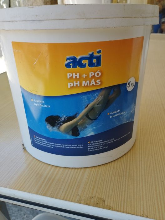 Ph+ 5 e teste água piscina e 3 colchões de piscina