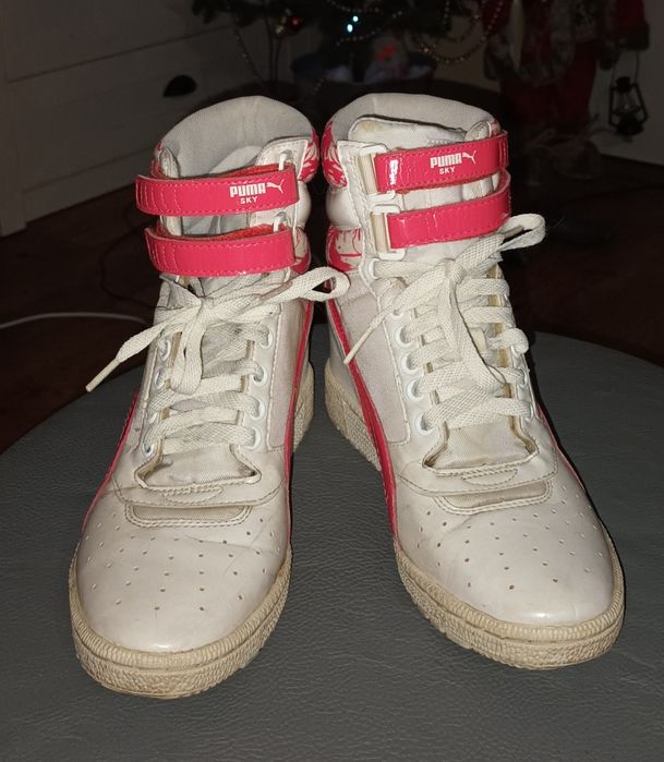 Sneakers Puma 38,5 wbudowany koturn