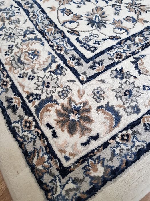 Tapete pelo curto (tons azul) 170x200