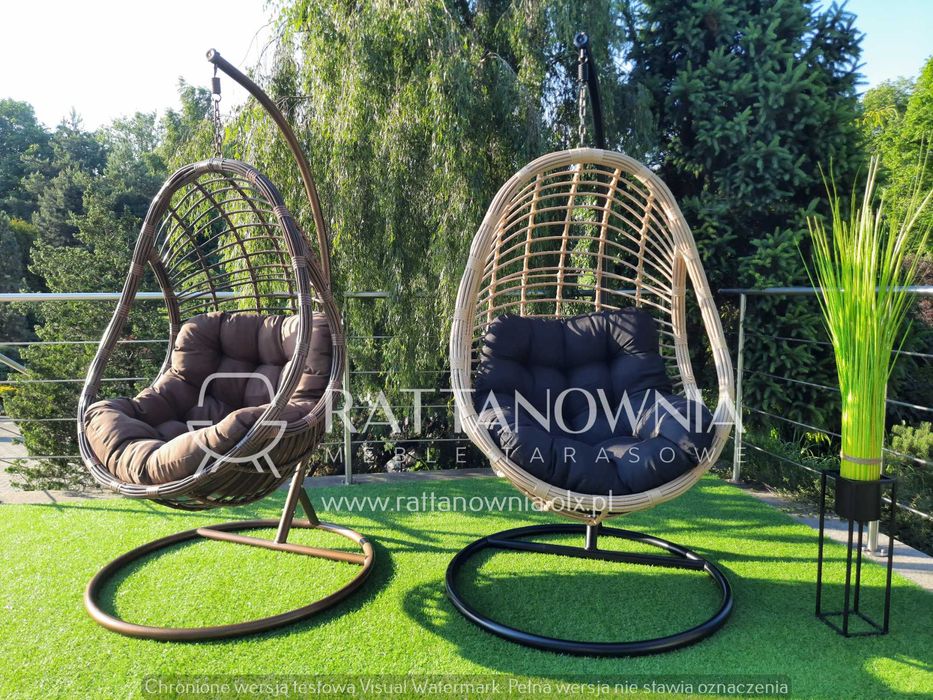 Fotel Wiszący Kokon Ogrodowy Bujany XXL Bujak Wiszący WYPRZEDAŻ -20%