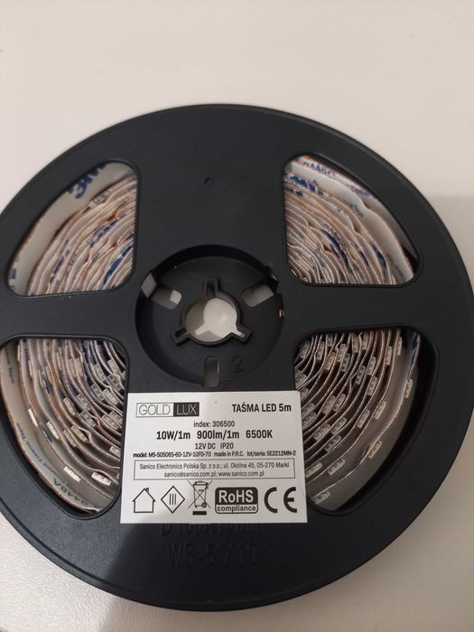Taśma led 5m 120cm ucięte