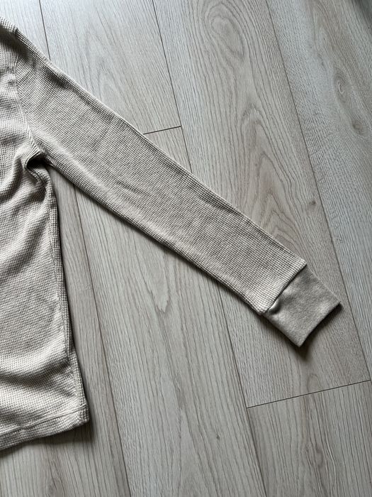 Лонгслів Polo Ralph Lauren з вафельним візерунком бежевого кольору.