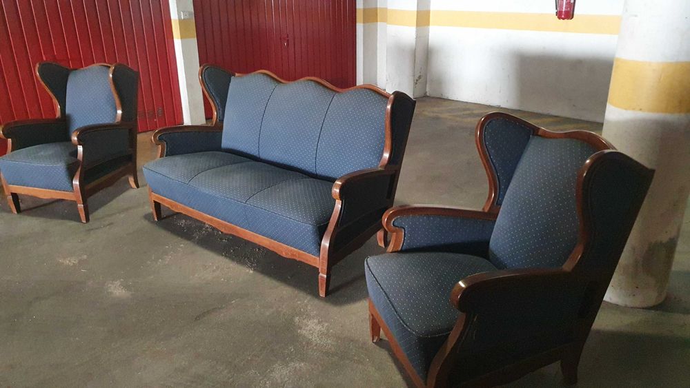 Conjunto de Sofás Estilo Inglês