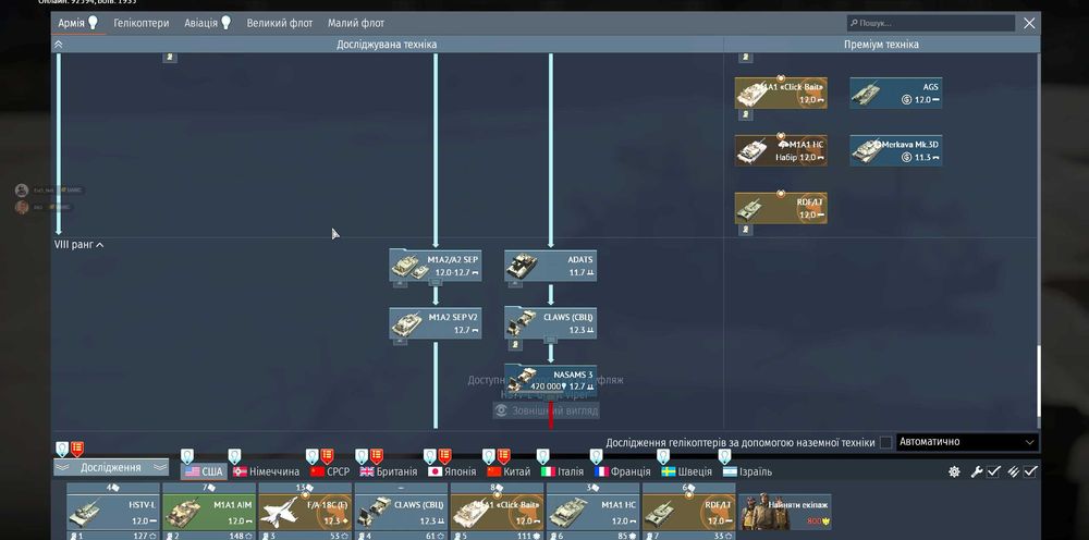 Продам акаунт WarThunder