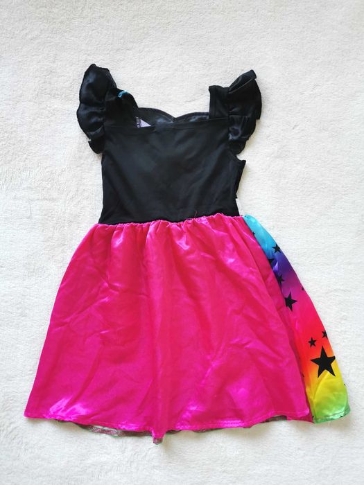 Czarownica, kolorowa czarodziejka sukienka, strój przebranie