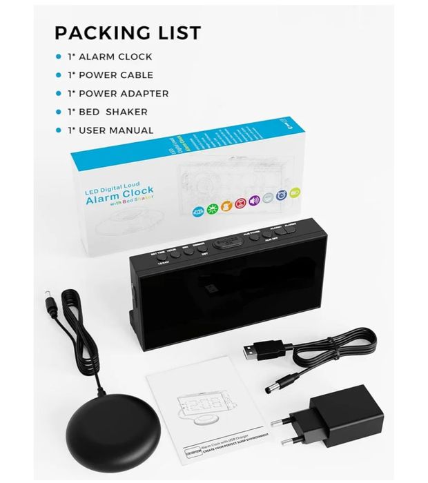 Główny budzik z wibracja