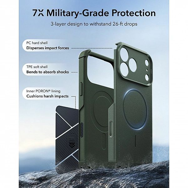 Esr Cyber Tough Magsafe Iphone 17 Pro Max / 18 Pro Max Green