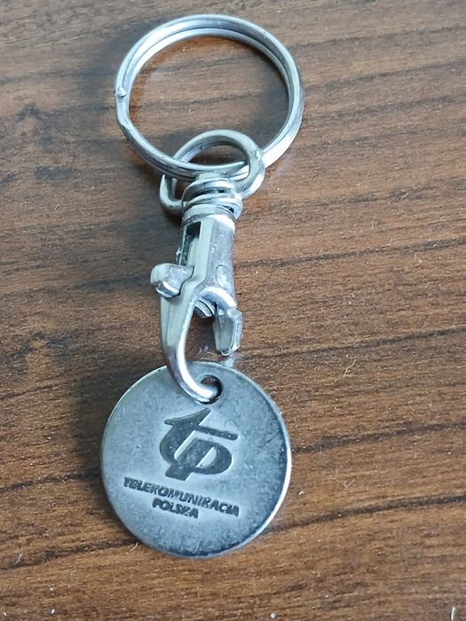 Unikat TPSA brelok do kluczy z żetonem do wózków na zakupy