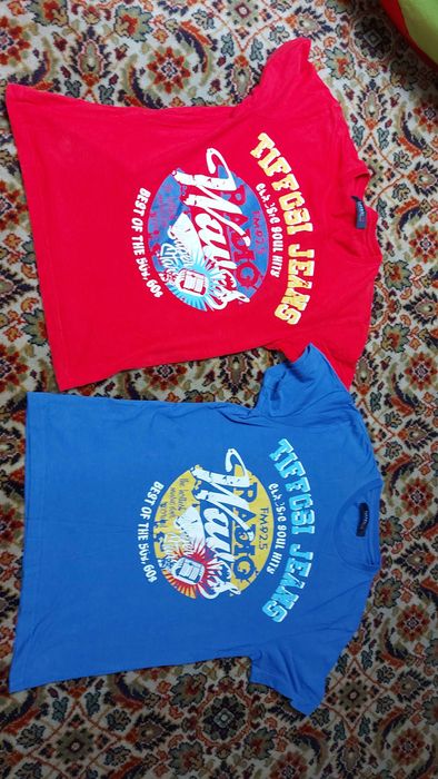 Two Tiffosi T-shirts for ages 7–8