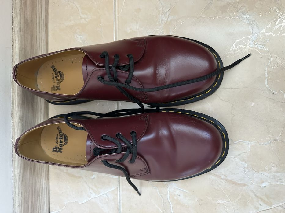 Туфлі Dr. Martens cherry red smooth оригінал