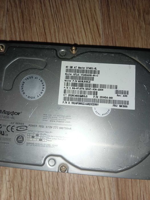 HDD/Жёсткие диски 200/160/80/60/40 Гб, SATA & IDE. WD, Hitachi и т.д.