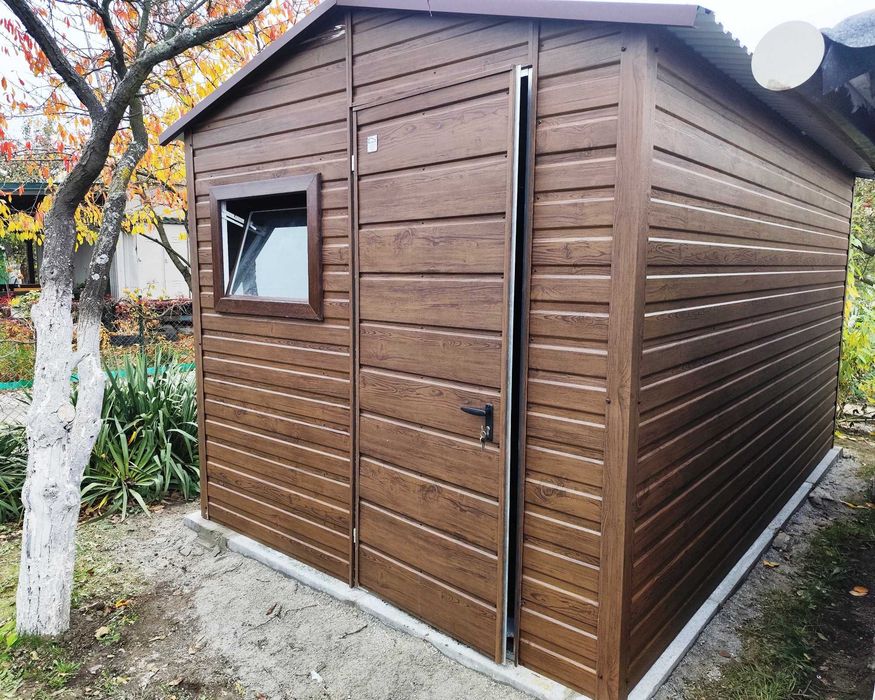 Domek Schowek z Oknem Kolor Paleta  RAL