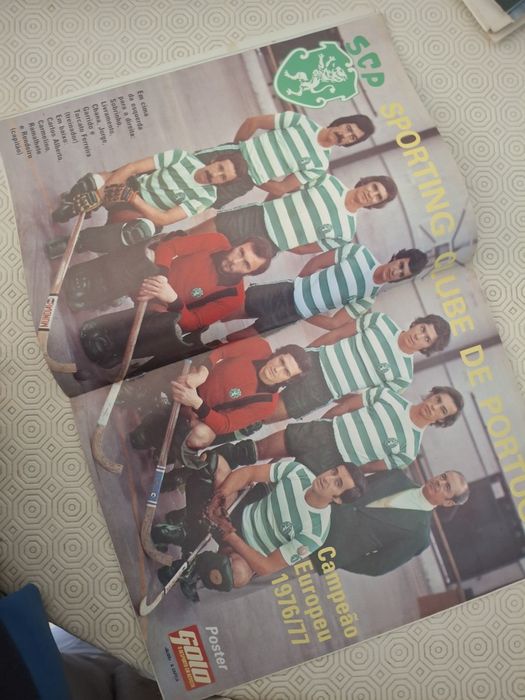 Sporting clube portugal 1977 rara revista campeão europeu hóquei