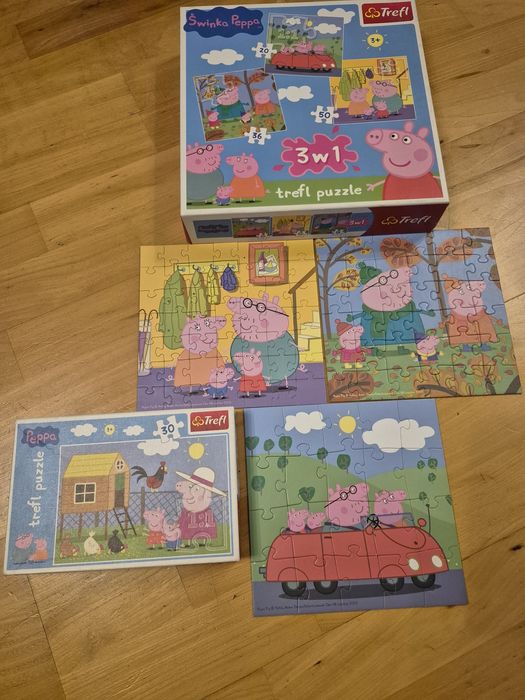 Puzzle Świnka Peppa x 2 szt