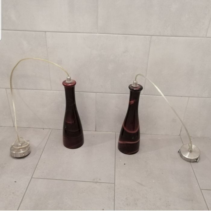 Lampa wisząca szklana