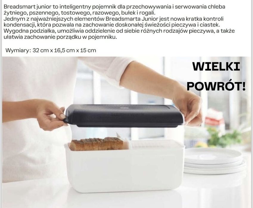 Tupperware chlebak junior