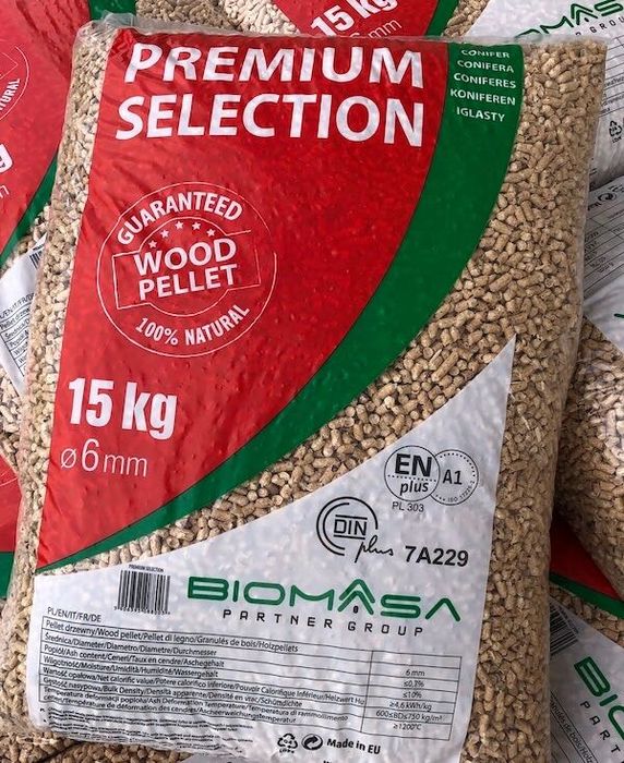 Pellet PREMIUM Selection 100% Sosna ENplus Certyfikowany Pelet