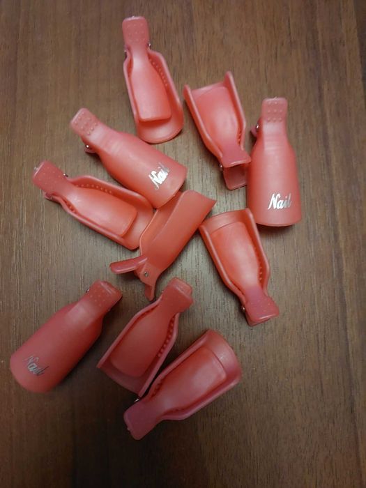 Клипсы для снятия гель-лака 10 шт зажим для ногтей