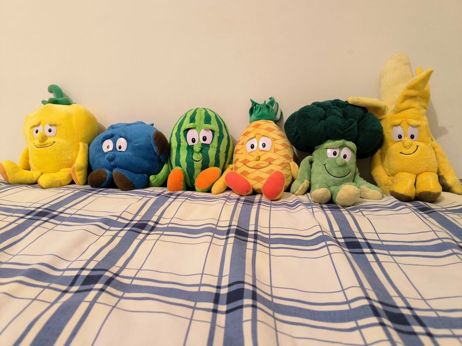 Peluches LIDL frutas e legumes