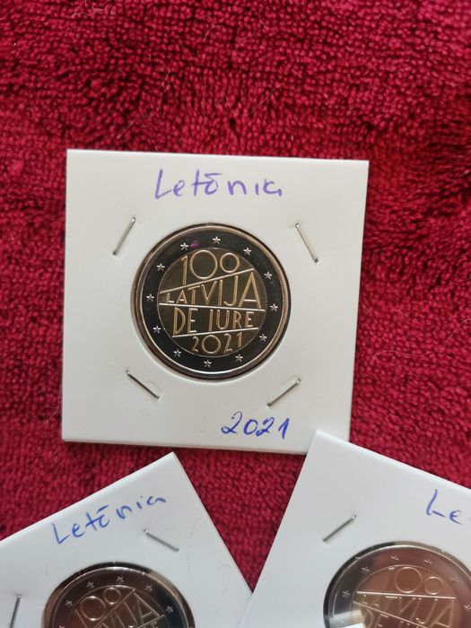 Moeda UNC comemorativa de 2€ - Letônia 2021