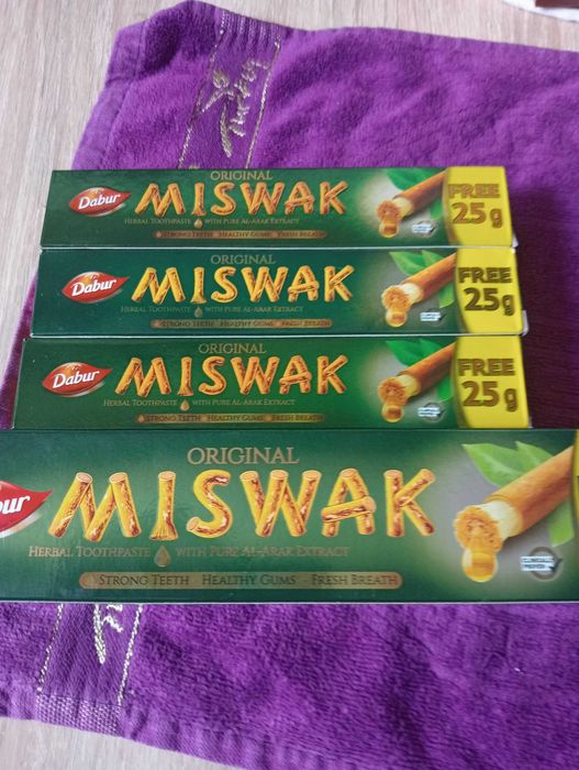 pasta do zębów Miswak zestaw 4 szt