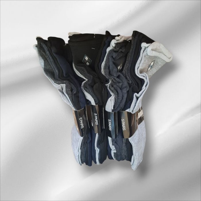 20 par skarpety męskie zdrowotne, bezuciskowe, 100% bawełna r. 40-43