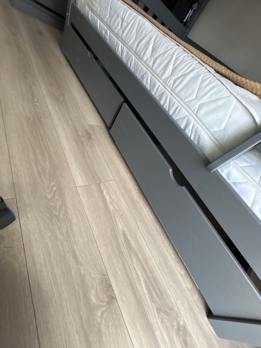 Łóżko piętrowe grafit