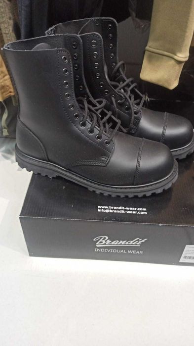 Шкіряні черевики Brandit Phantom 10 Eyelet - Black