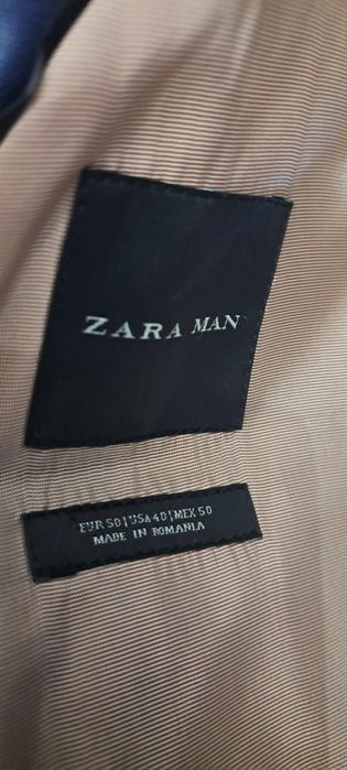 Garnitur granatowy rozm. 50 wełna