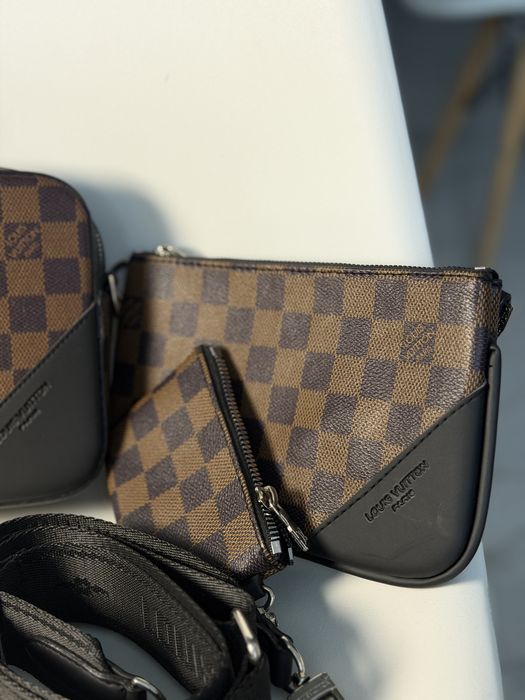 Шкіряна сумка  louis vuitton 3в1