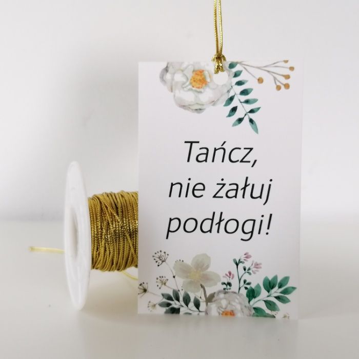 Zaproszenia ślubne z herbacianymi kwiatami