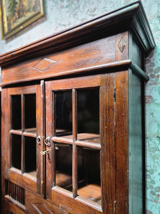 Witryna kolonialna tekowa 100 cm  # 1539 Stylowy Węgrów