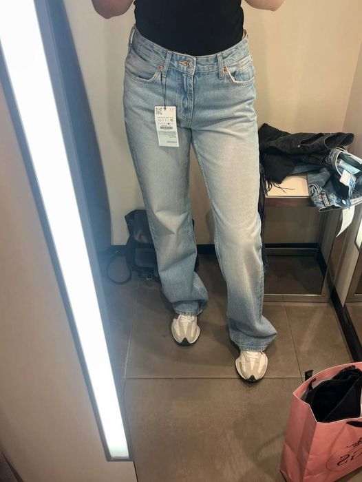 Джинси zara голубі