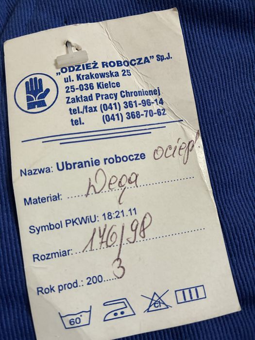 Odziez robocza ocieplona - kurtka, spodnie, czapka