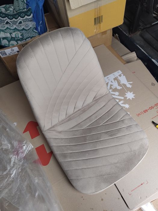 Крісло Лофт, Стілець Скандинавський Alaska ВЕЛЮР стул (капучіно, беж)