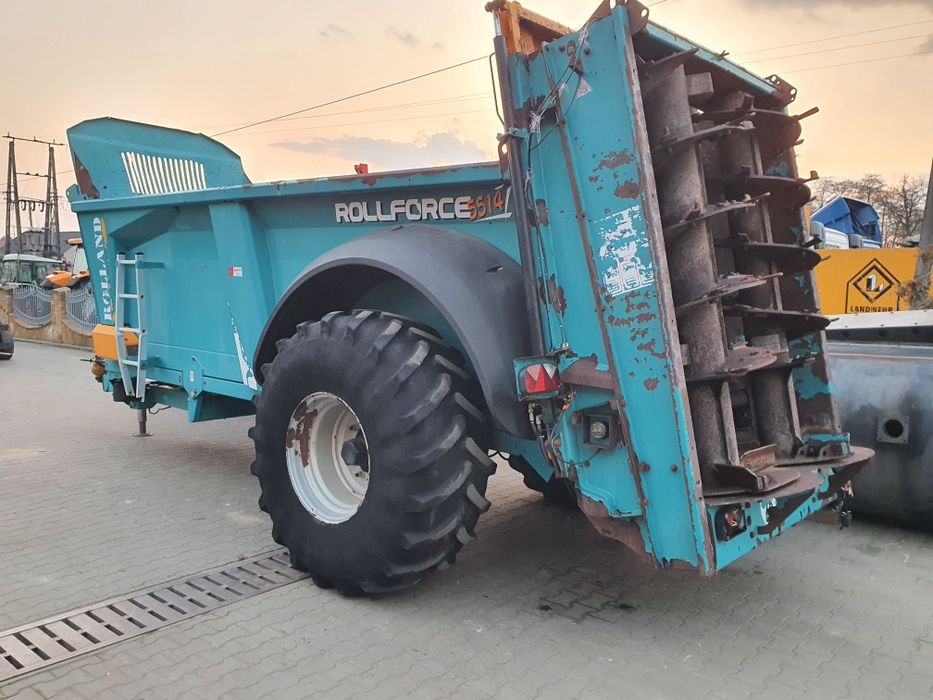 Rozrzutnik obornika Rolland Rollforce 5514 Własna hydraulika Gilotyna
