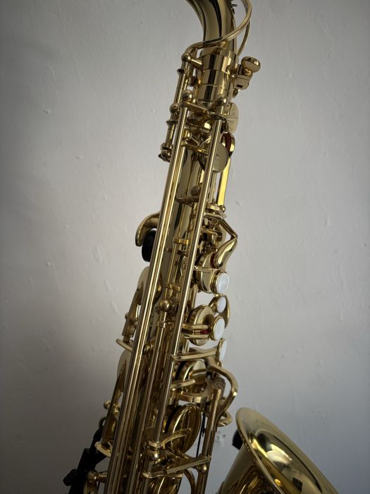 Startone SAS-75 Alto Sax + Suporte Hercules + Kit Limpeza + Neck Strap