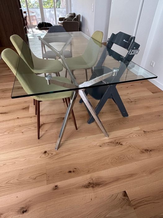 Mesa de jantar em vidro Area Store 90x180