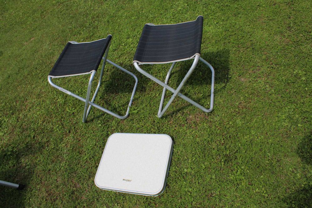 firmowe WESTFIELD OUTDOORS krzesła kempingowe składane  KPL ALU dbane